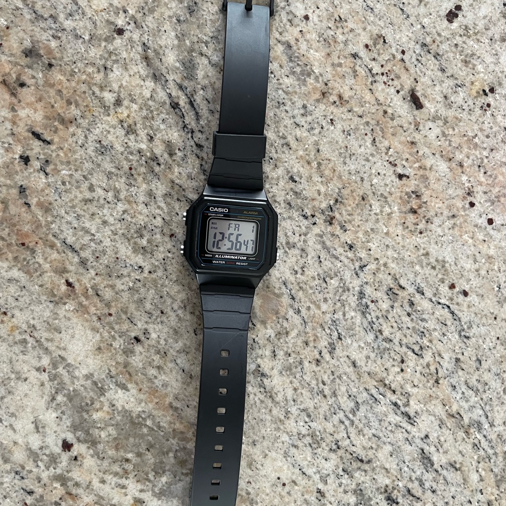 Casio Illuminator Digital Watch Black